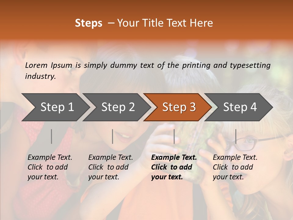 Nature Kid Girl PowerPoint Template