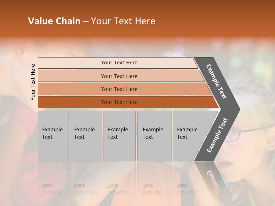 Nature Kid Girl PowerPoint Template