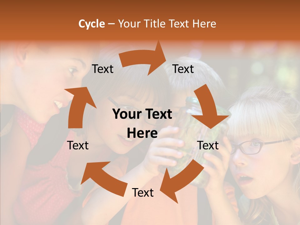 Nature Kid Girl PowerPoint Template