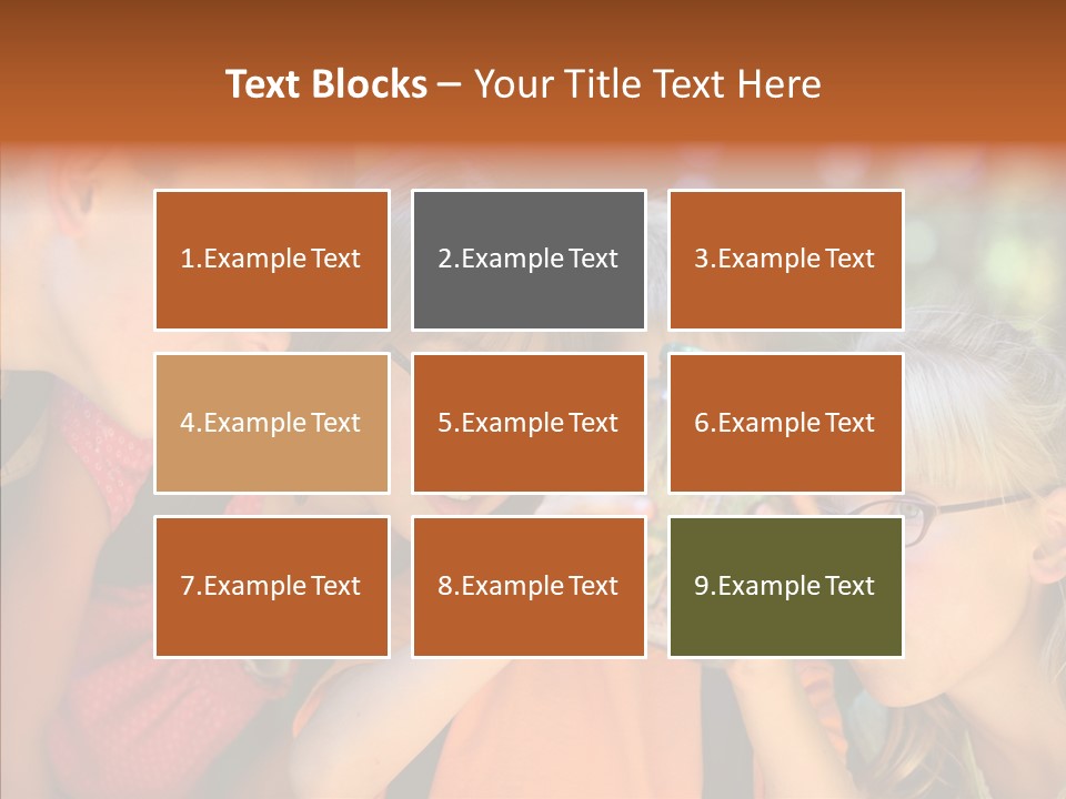 Nature Kid Girl PowerPoint Template