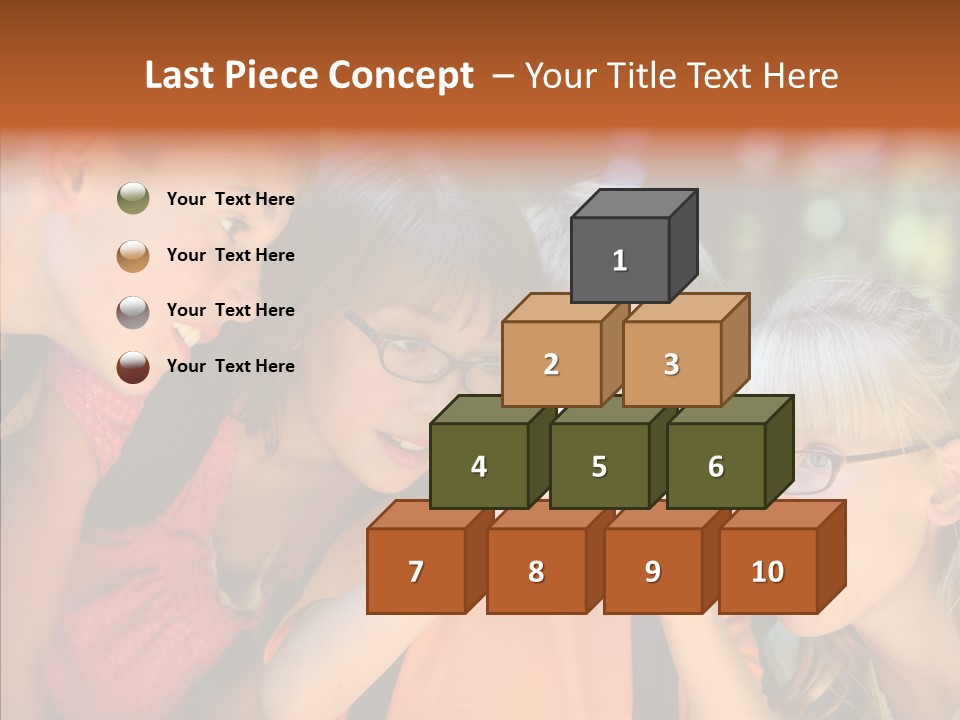 Nature Kid Girl PowerPoint Template