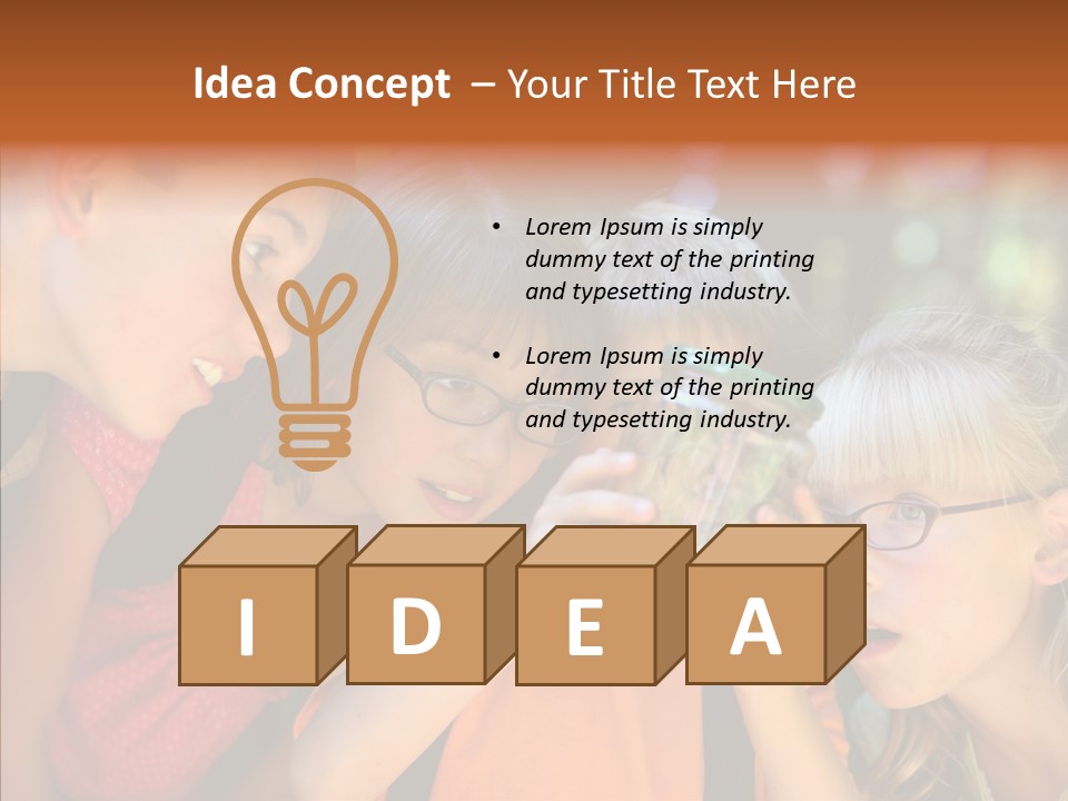 Nature Kid Girl PowerPoint Template