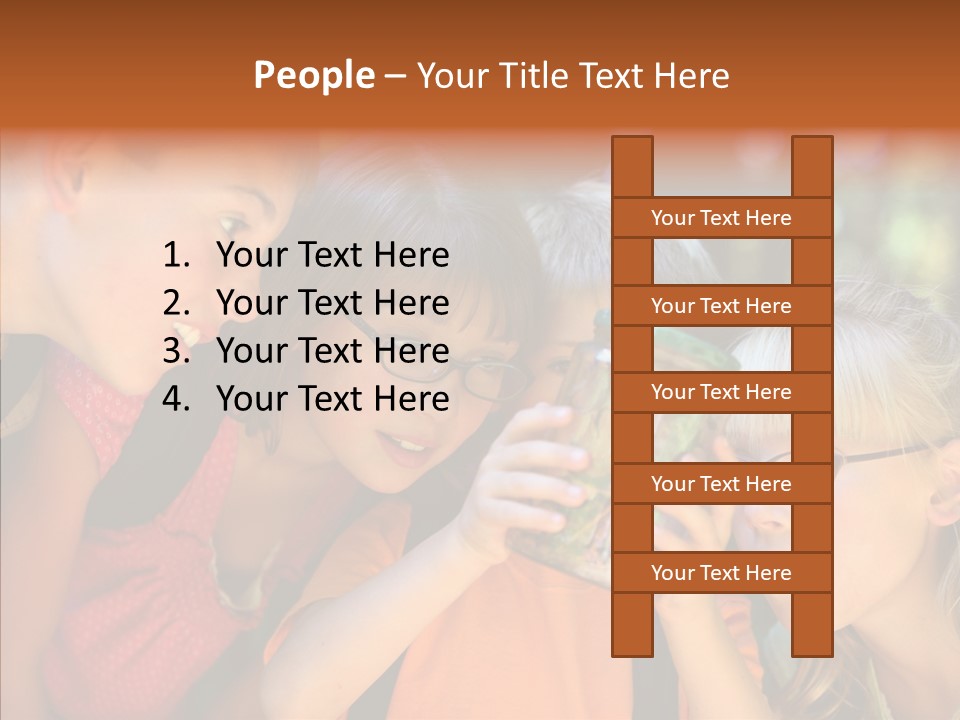 Nature Kid Girl PowerPoint Template