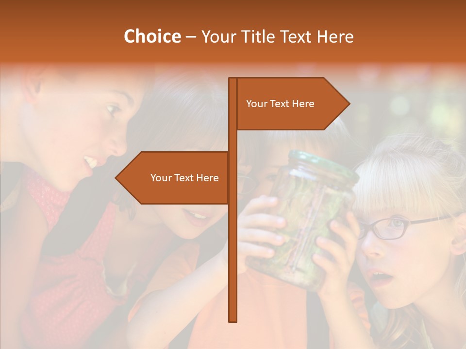 Nature Kid Girl PowerPoint Template