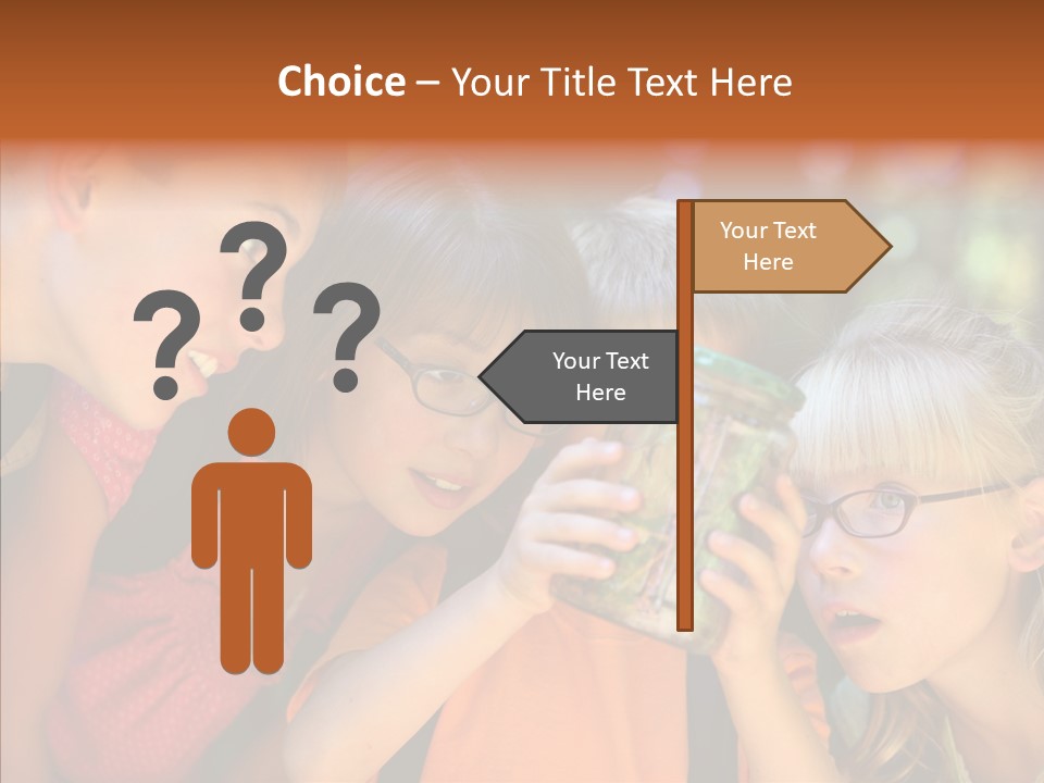 Nature Kid Girl PowerPoint Template