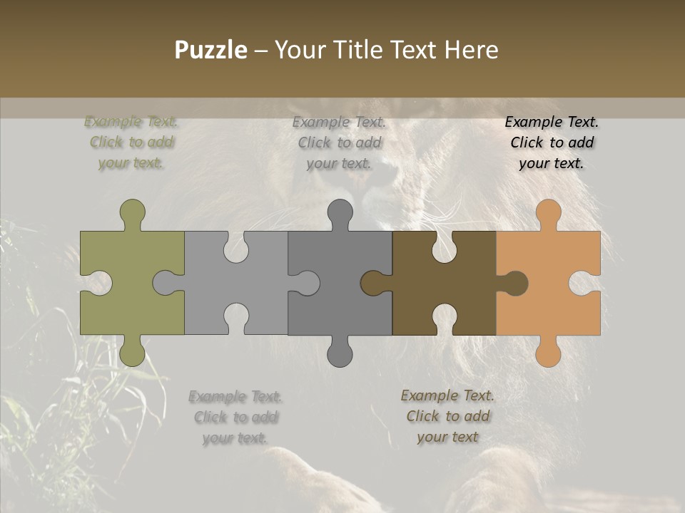 Portrait Pose Noble PowerPoint Template