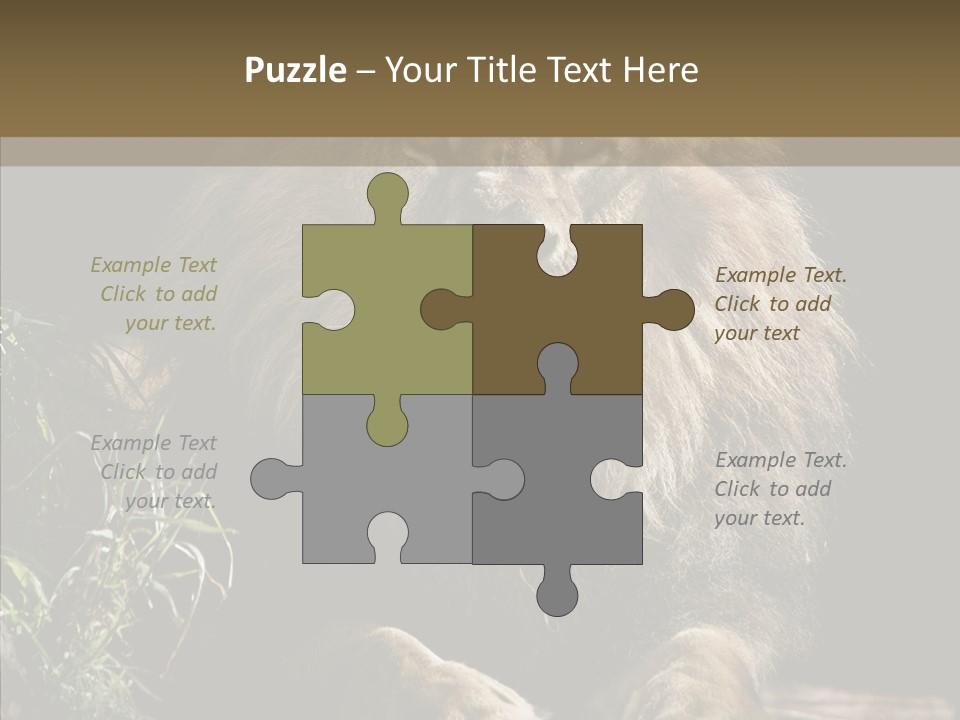 Portrait Pose Noble PowerPoint Template