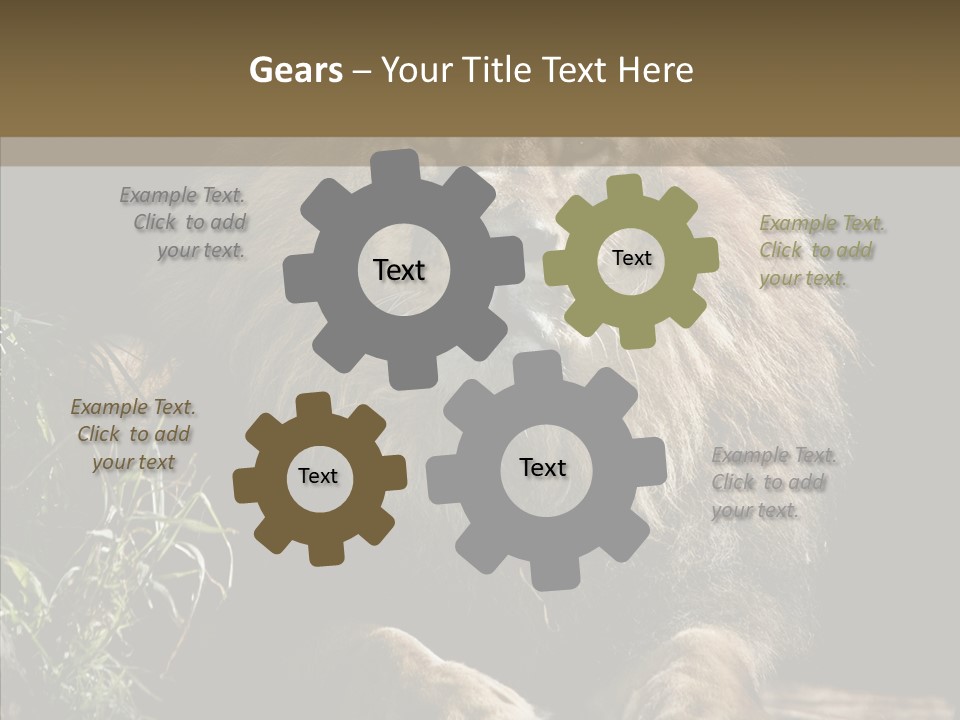 Portrait Pose Noble PowerPoint Template