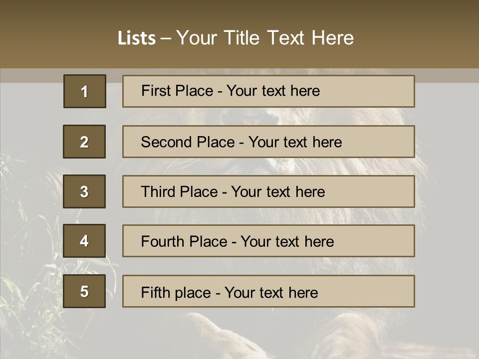 Portrait Pose Noble PowerPoint Template
