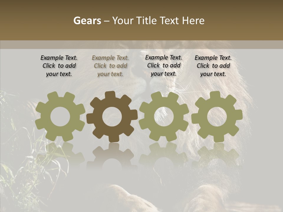 Portrait Pose Noble PowerPoint Template