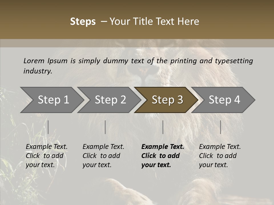 Portrait Pose Noble PowerPoint Template