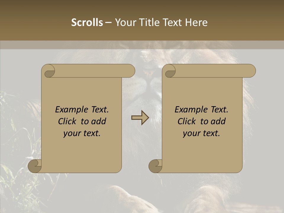 Portrait Pose Noble PowerPoint Template