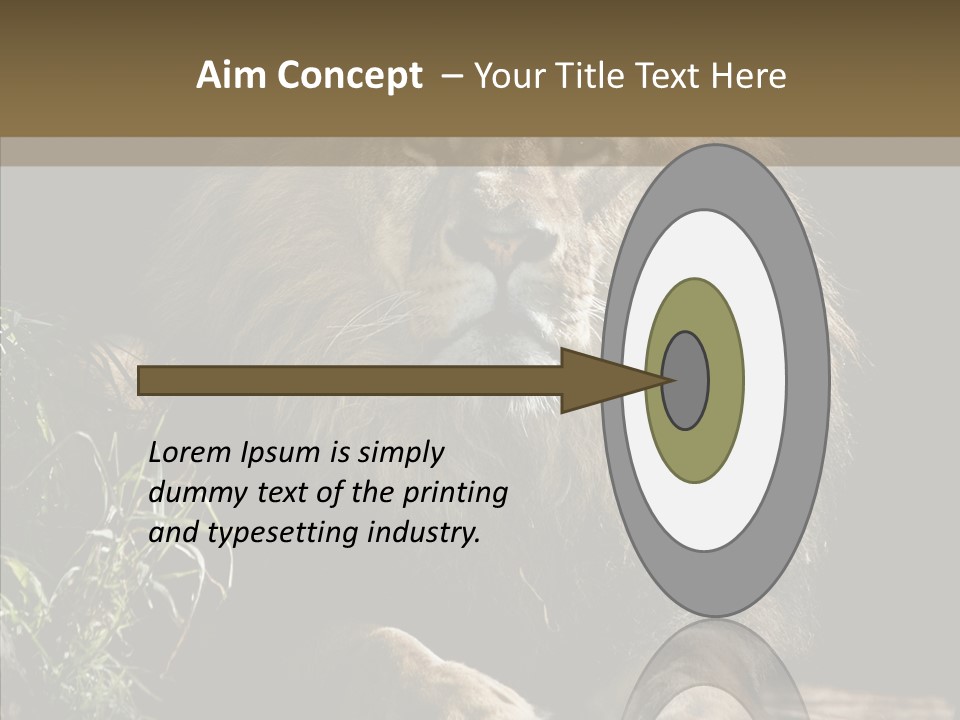 Portrait Pose Noble PowerPoint Template