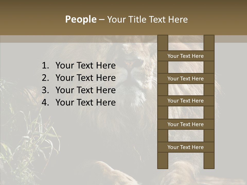 Portrait Pose Noble PowerPoint Template