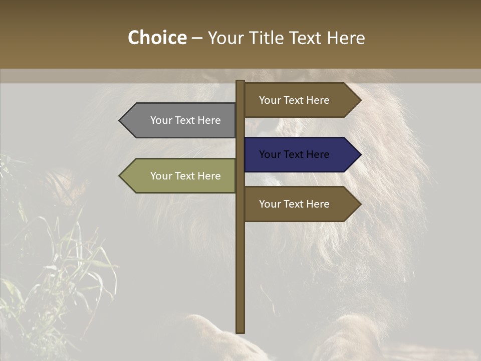 Portrait Pose Noble PowerPoint Template