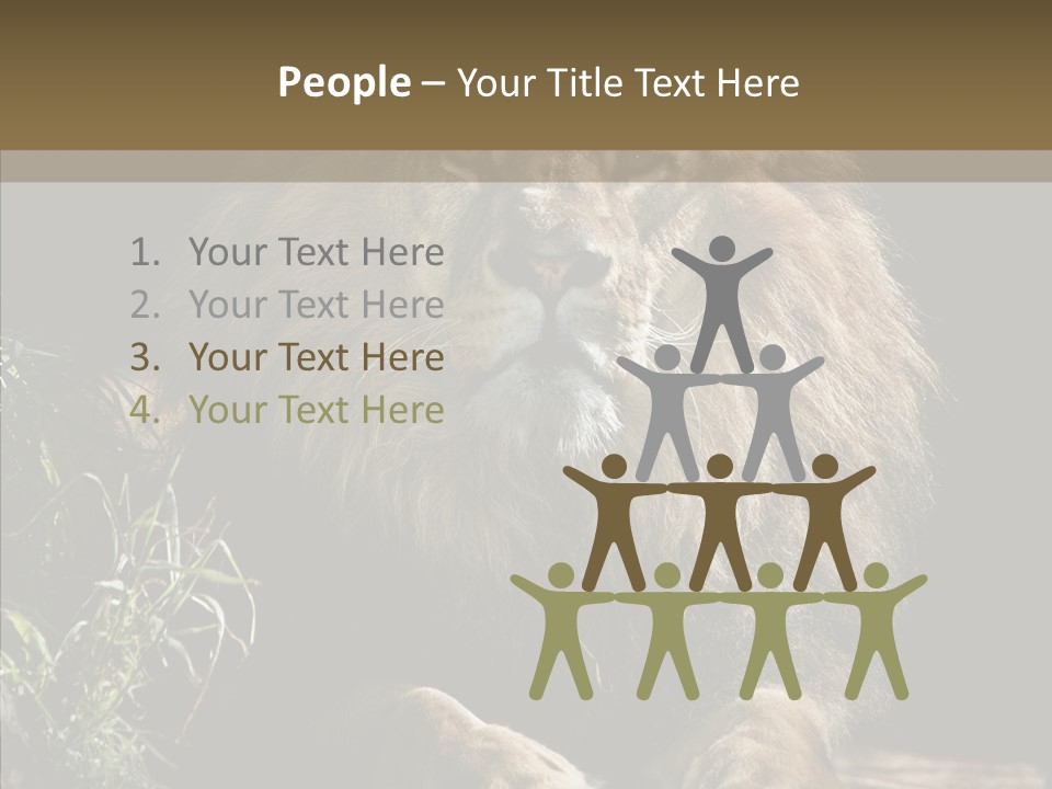 Portrait Pose Noble PowerPoint Template