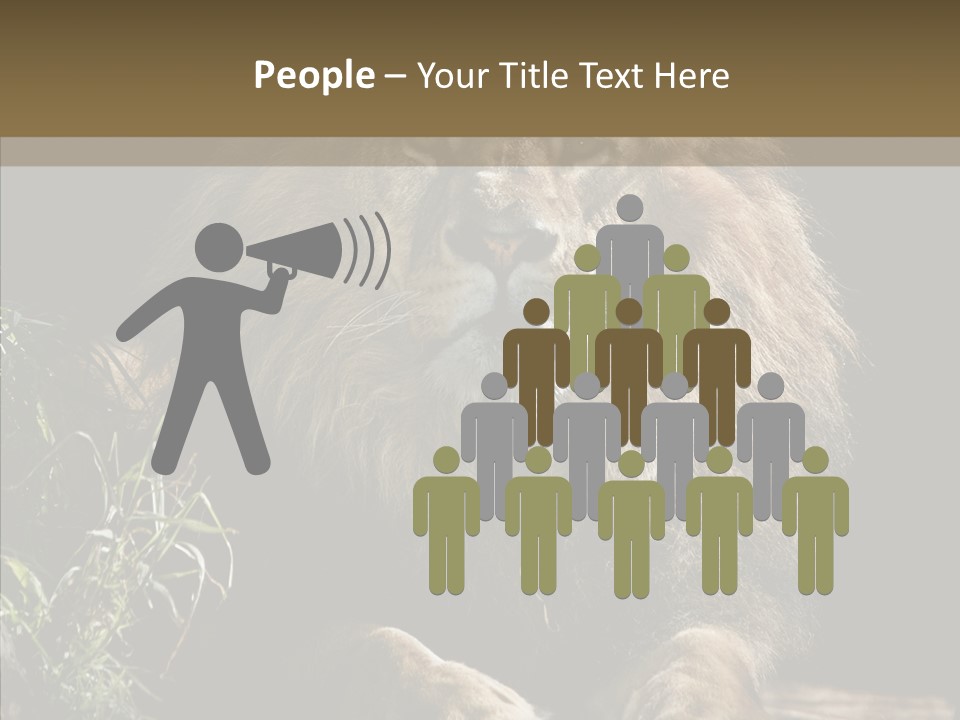 Portrait Pose Noble PowerPoint Template