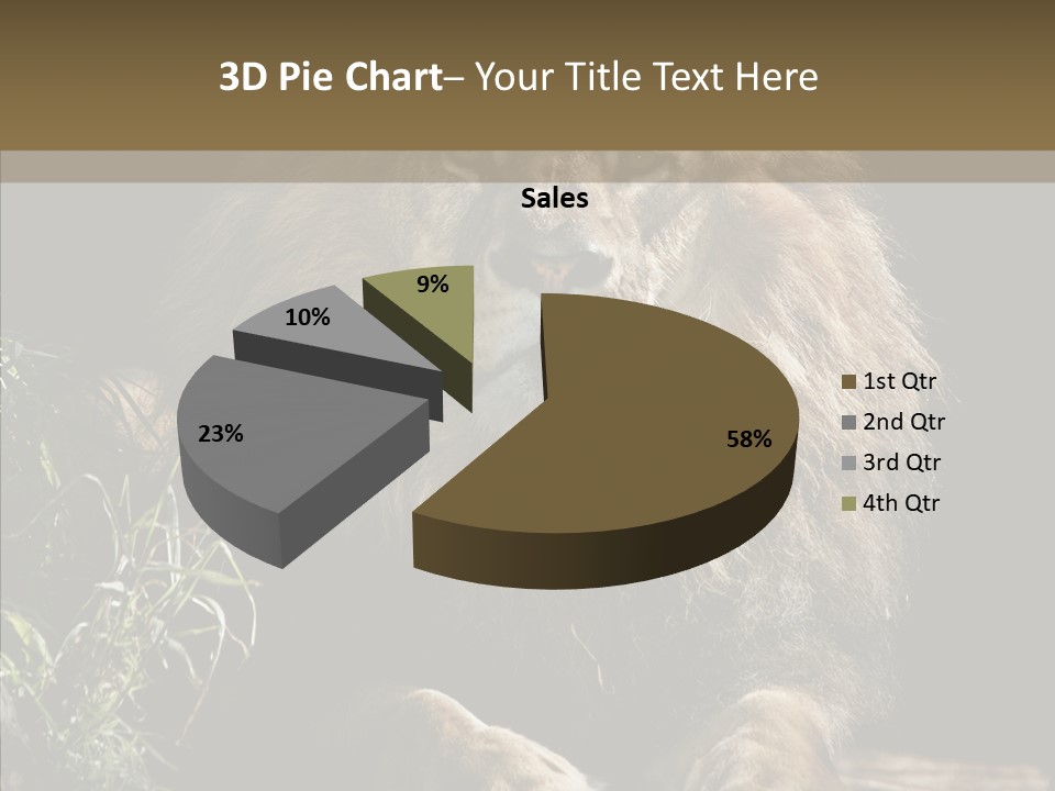 Portrait Pose Noble PowerPoint Template