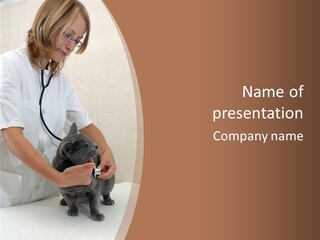Doctor Cute Female PowerPoint Template