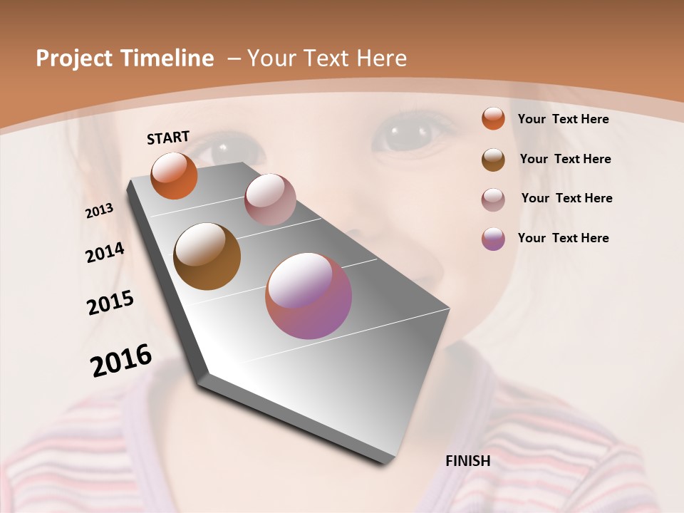 Positivity Softness Child PowerPoint Template