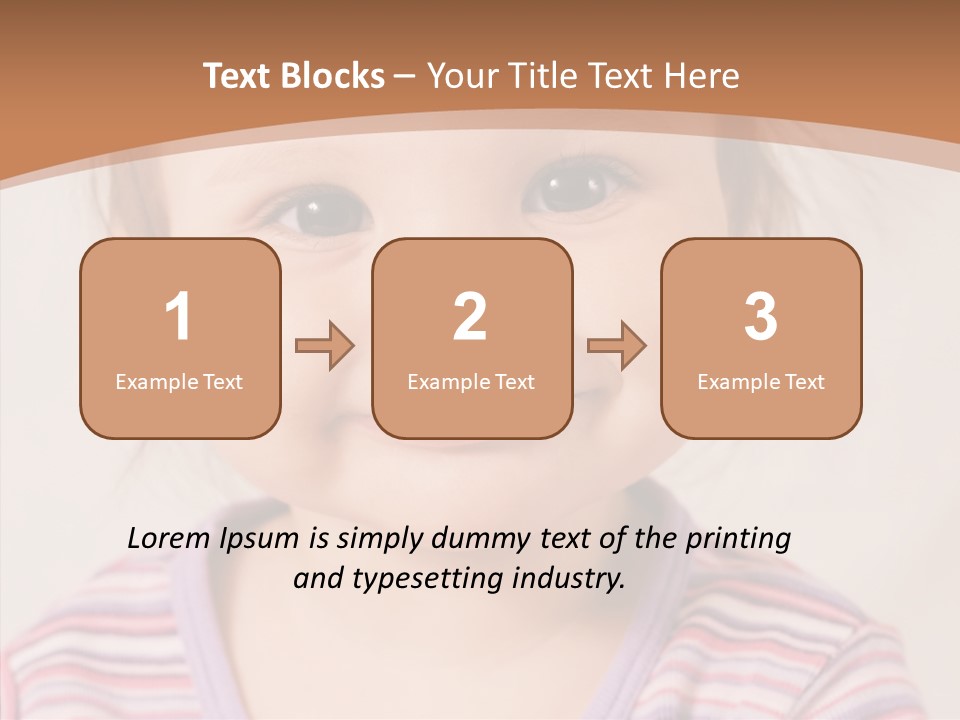 Positivity Softness Child PowerPoint Template