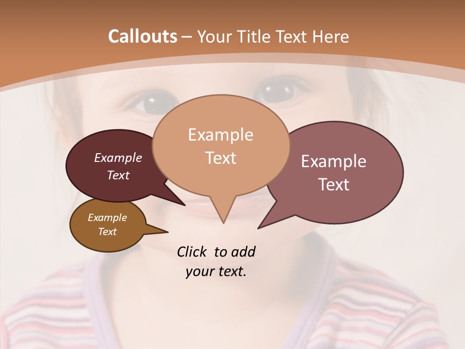 Positivity Softness Child PowerPoint Template