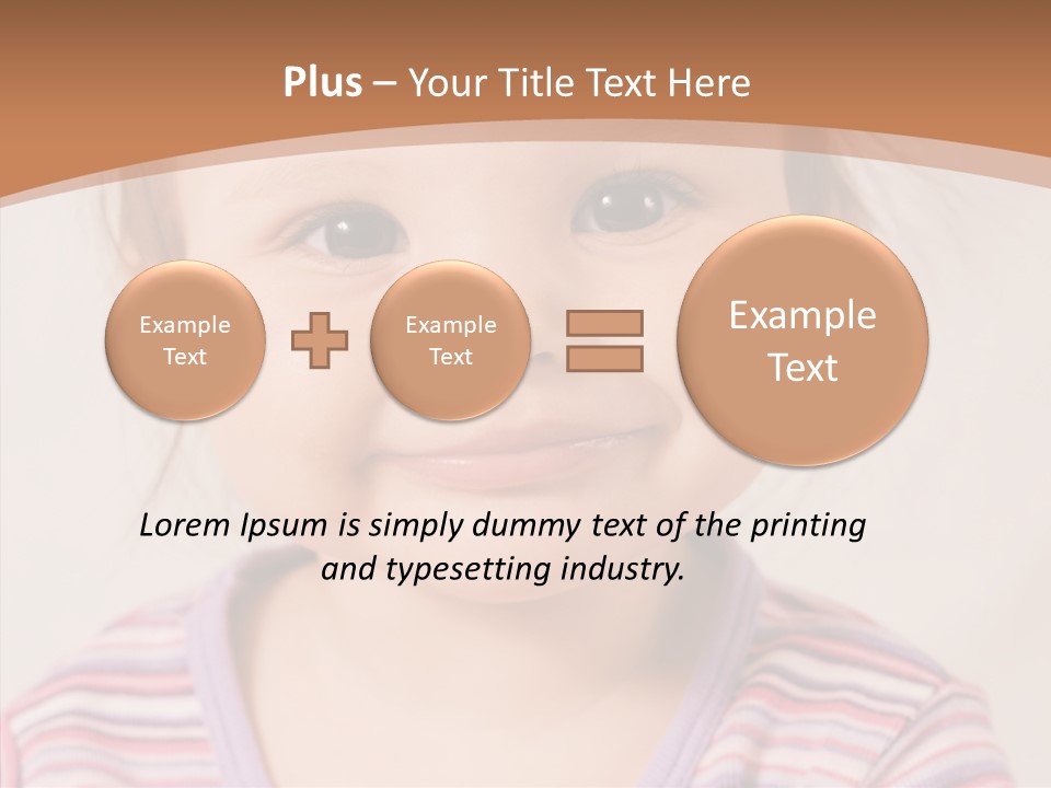 Positivity Softness Child PowerPoint Template