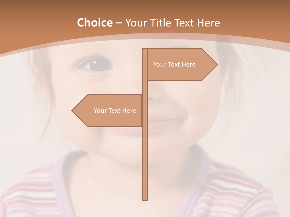 Positivity Softness Child PowerPoint Template