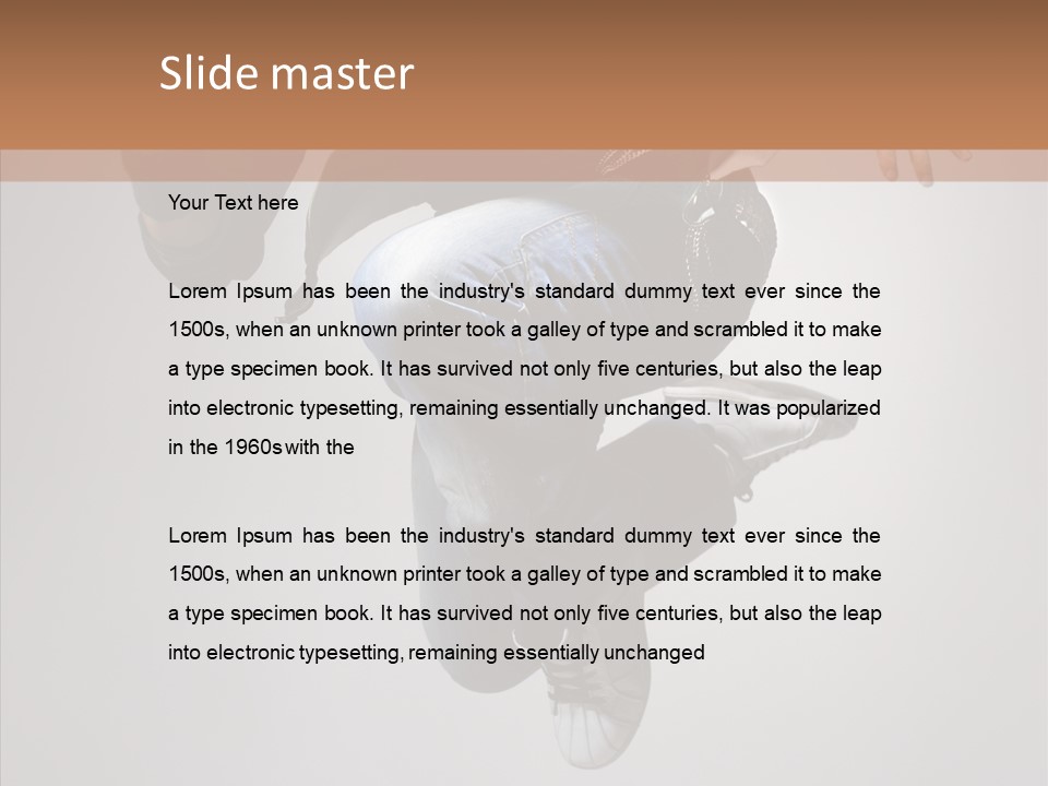 Break Dance Elegance Stunt PowerPoint Template