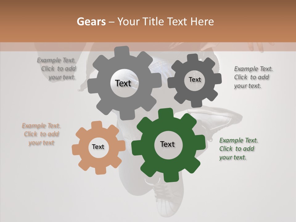 Break Dance Elegance Stunt PowerPoint Template