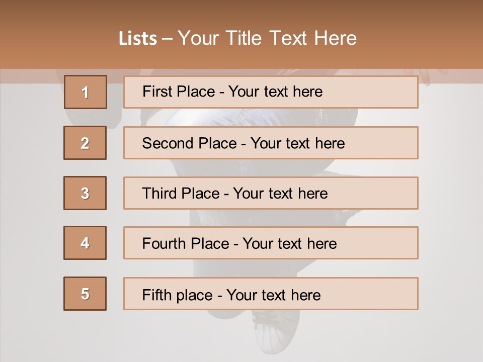 Break Dance Elegance Stunt PowerPoint Template