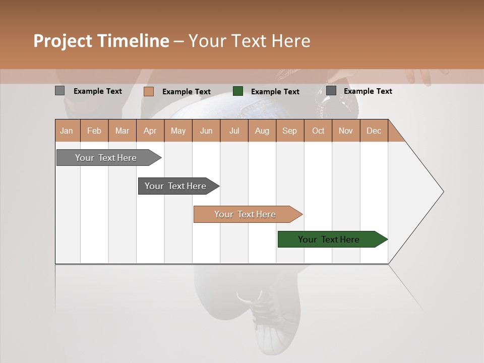 Break Dance Elegance Stunt PowerPoint Template