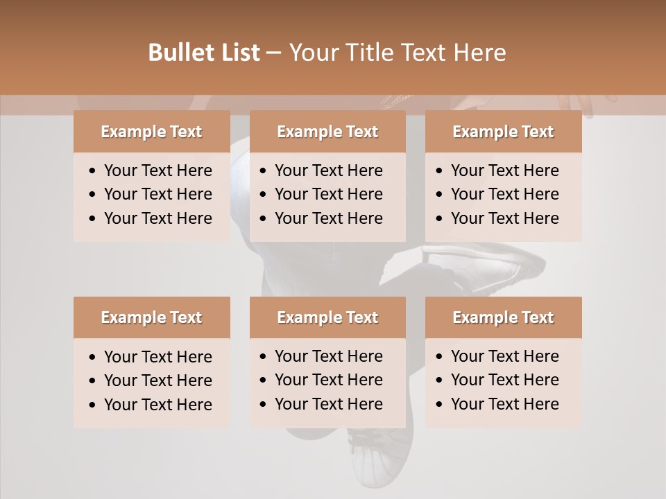 Break Dance Elegance Stunt PowerPoint Template