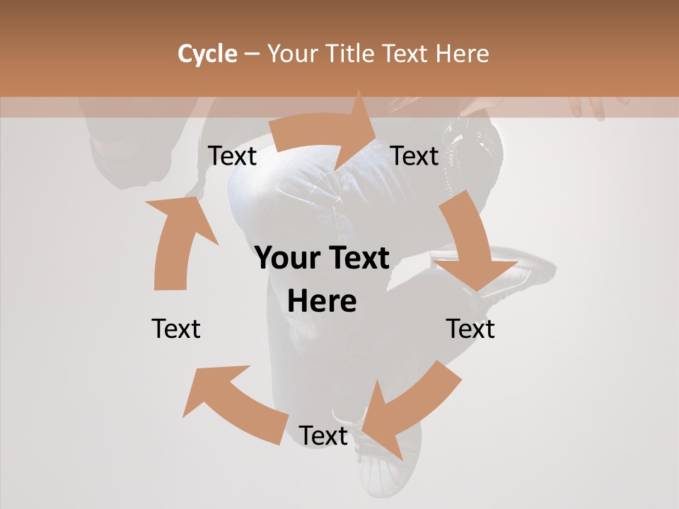 Break Dance Elegance Stunt PowerPoint Template