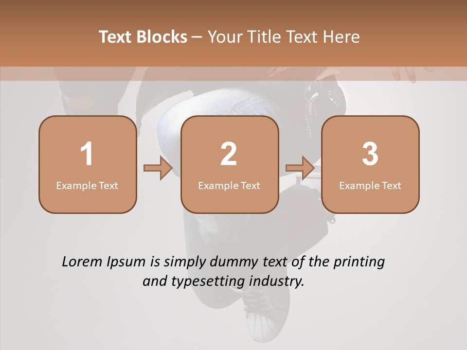 Break Dance Elegance Stunt PowerPoint Template