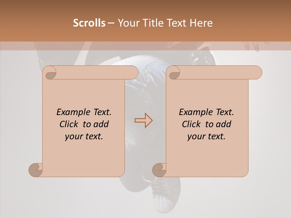 Break Dance Elegance Stunt PowerPoint Template