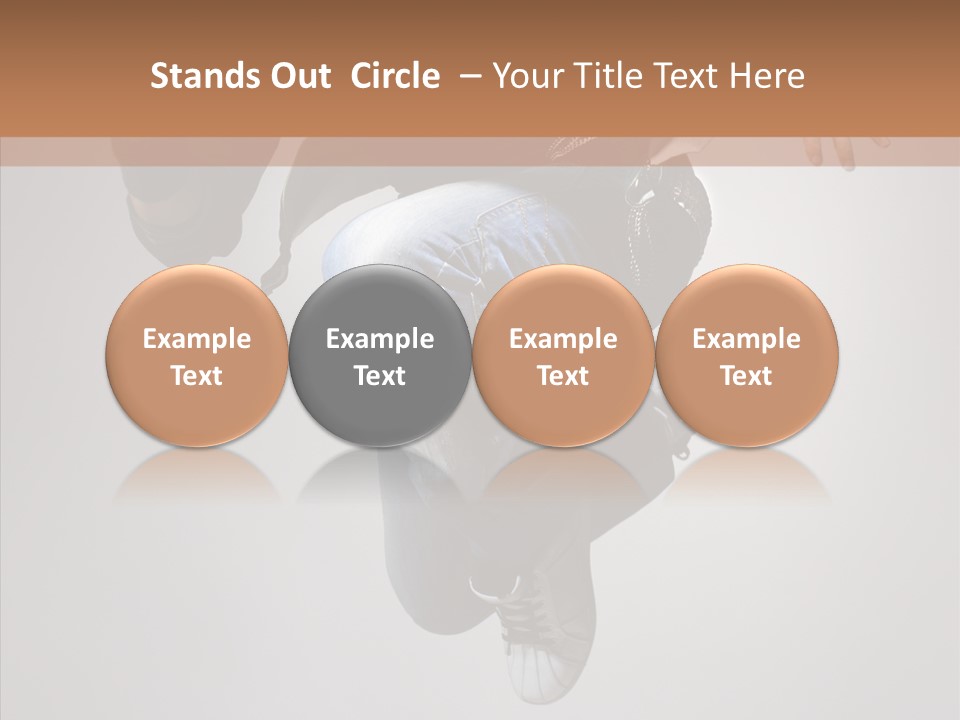 Break Dance Elegance Stunt PowerPoint Template