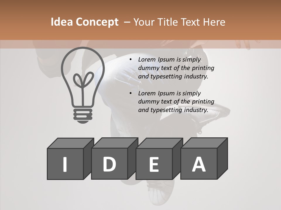 Break Dance Elegance Stunt PowerPoint Template