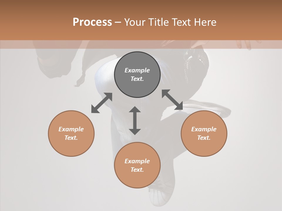 Break Dance Elegance Stunt PowerPoint Template