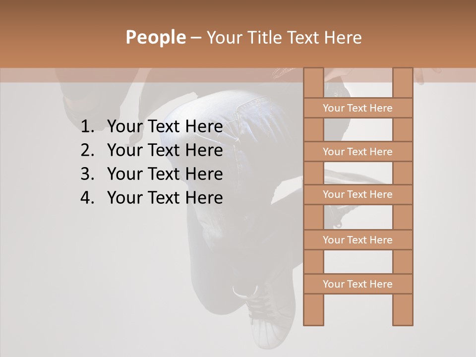 Break Dance Elegance Stunt PowerPoint Template