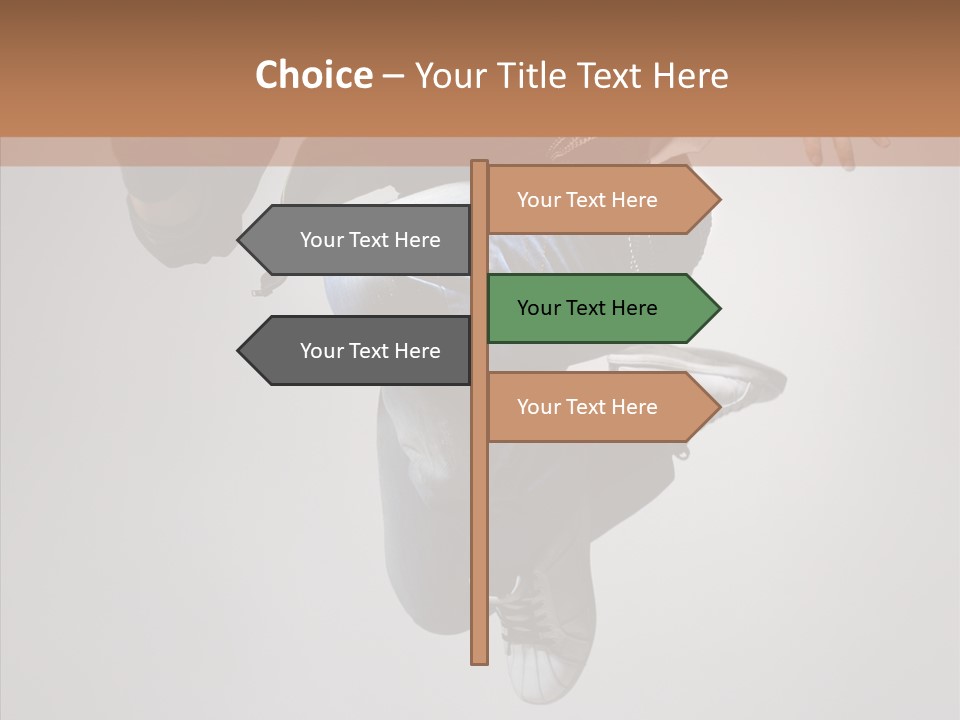 Break Dance Elegance Stunt PowerPoint Template