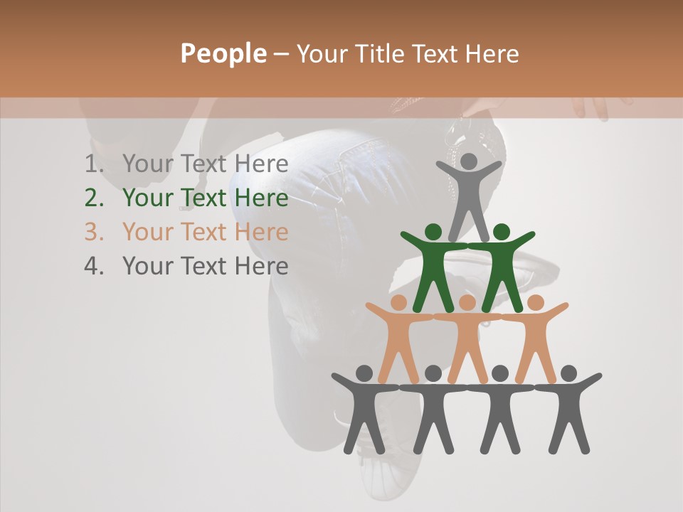 Break Dance Elegance Stunt PowerPoint Template