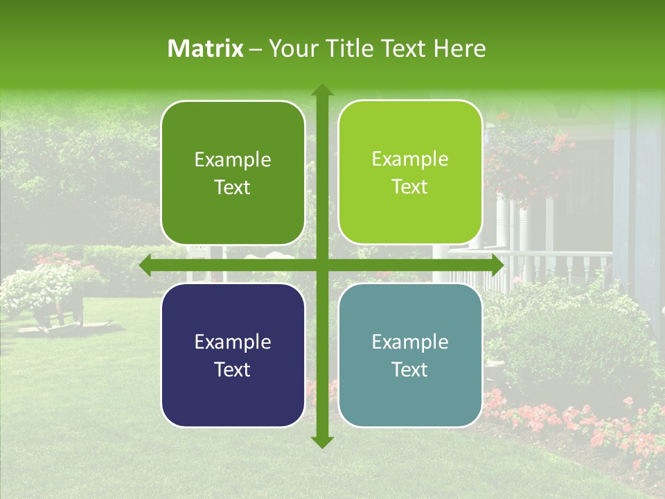 Garden Outside Planter PowerPoint Template