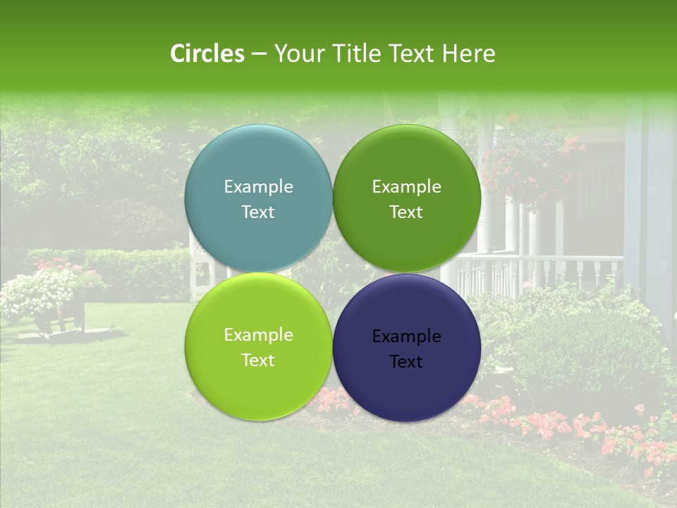 Garden Outside Planter PowerPoint Template