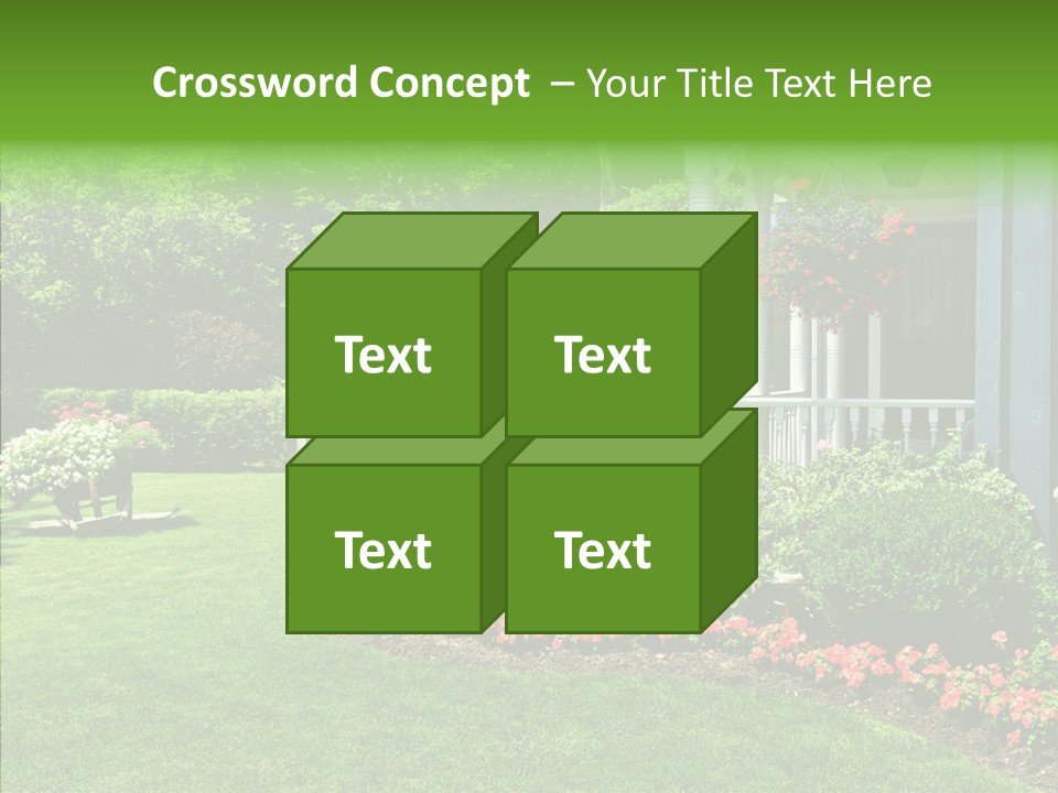 Garden Outside Planter PowerPoint Template