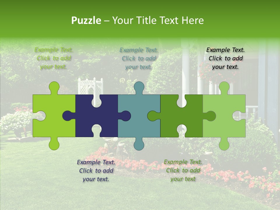 Garden Outside Planter PowerPoint Template