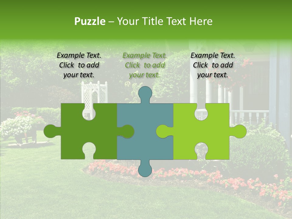 Garden Outside Planter PowerPoint Template