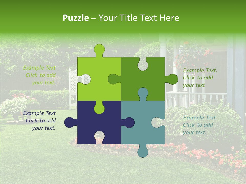 Garden Outside Planter PowerPoint Template