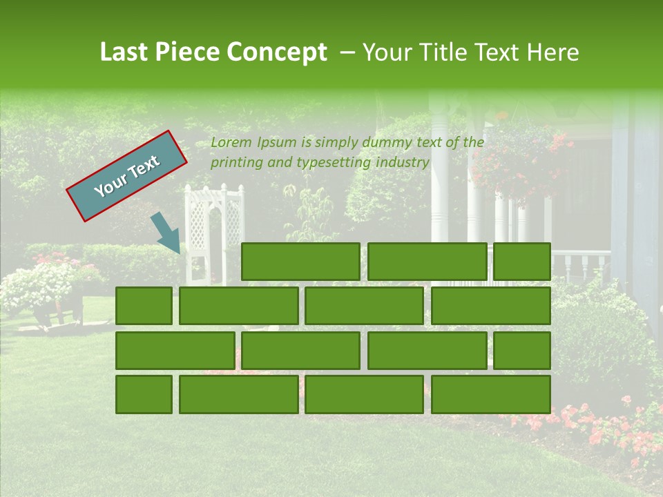 Garden Outside Planter PowerPoint Template