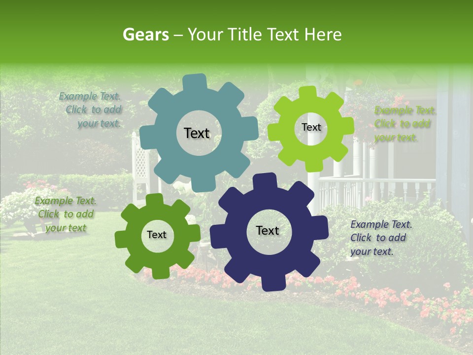 Garden Outside Planter PowerPoint Template